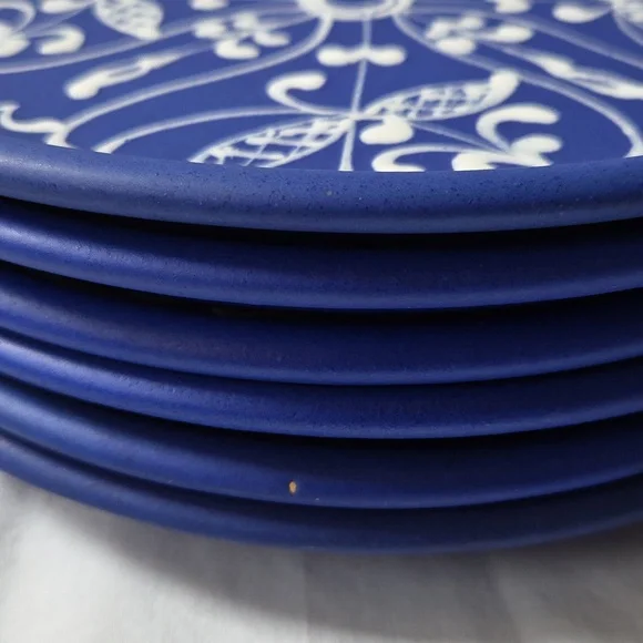 Lidia Barth Tihany 9.5 Hungary Glaze Pottery Petite Wall Plates Set of 6